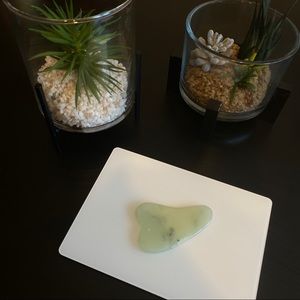 Green Jade Stone Gua Sha Scraping Tool
